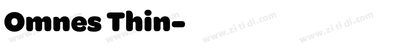 Omnes Thin字体转换